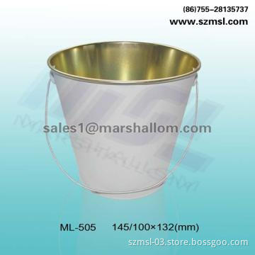 tin bucket, metal bucket,  gift bucket, bucket